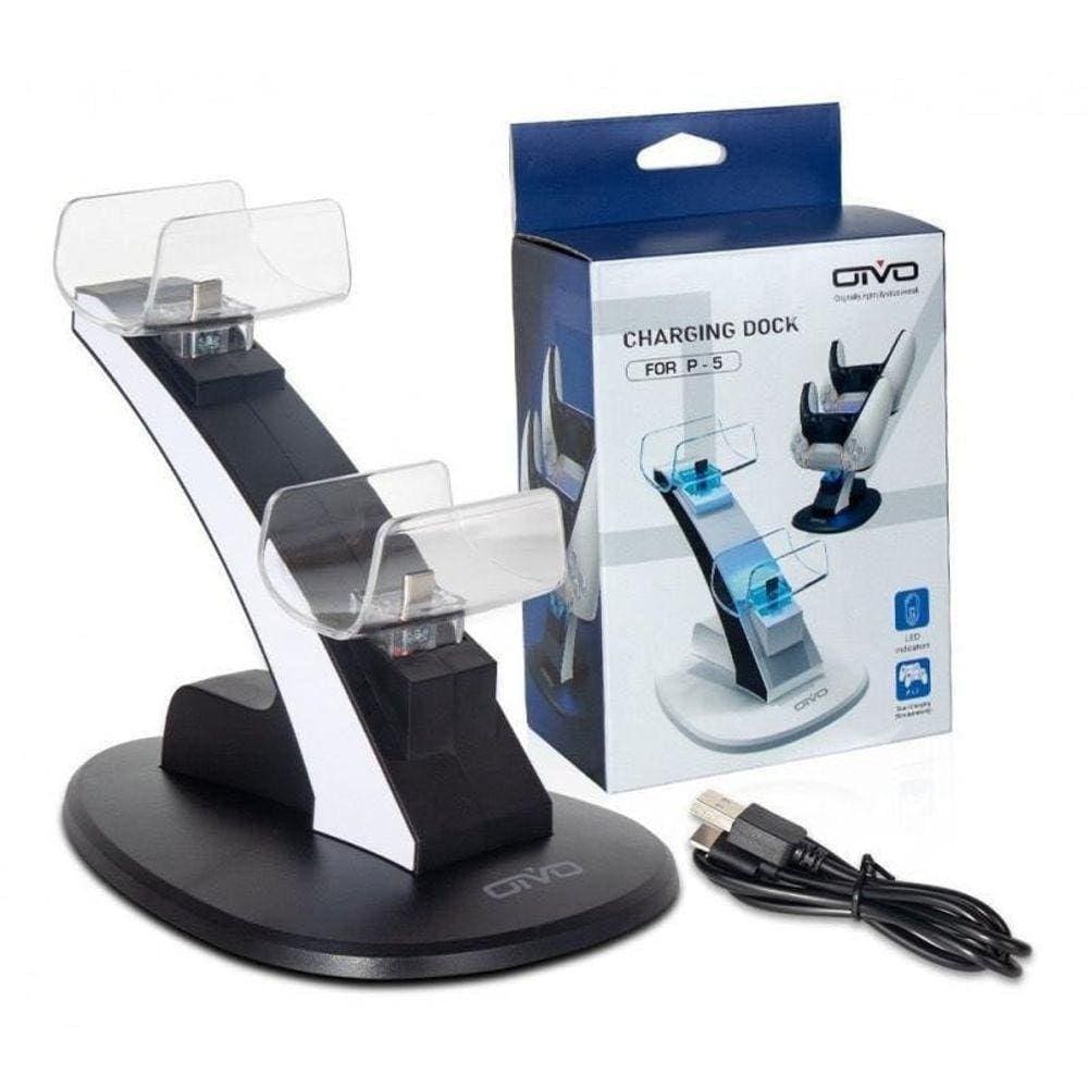 Carregador Controle Dual Ps5 Charging Dock Iv-P5234 - Oivo