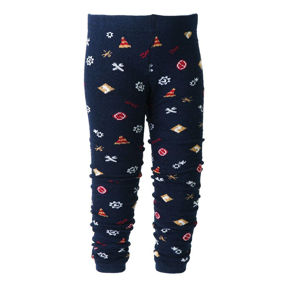 Calça Legging Infantil 21 a 25 Marinho Trator PIMPOLHO 82043