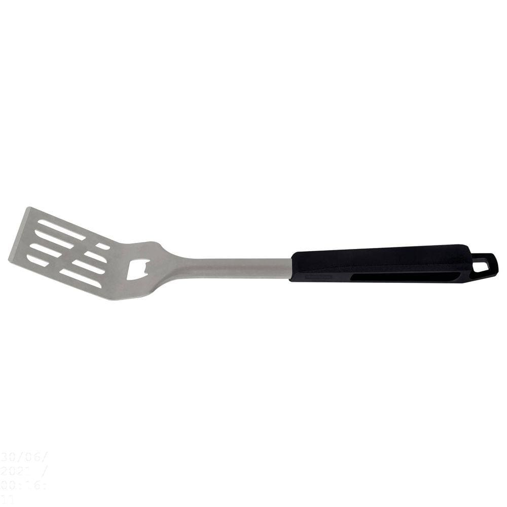 Espátula Tramontina Churrasco Black com Lâmina em Aço Inox e Cabo de Polipropileno Preto com Abridor de Garrafas Tramontina