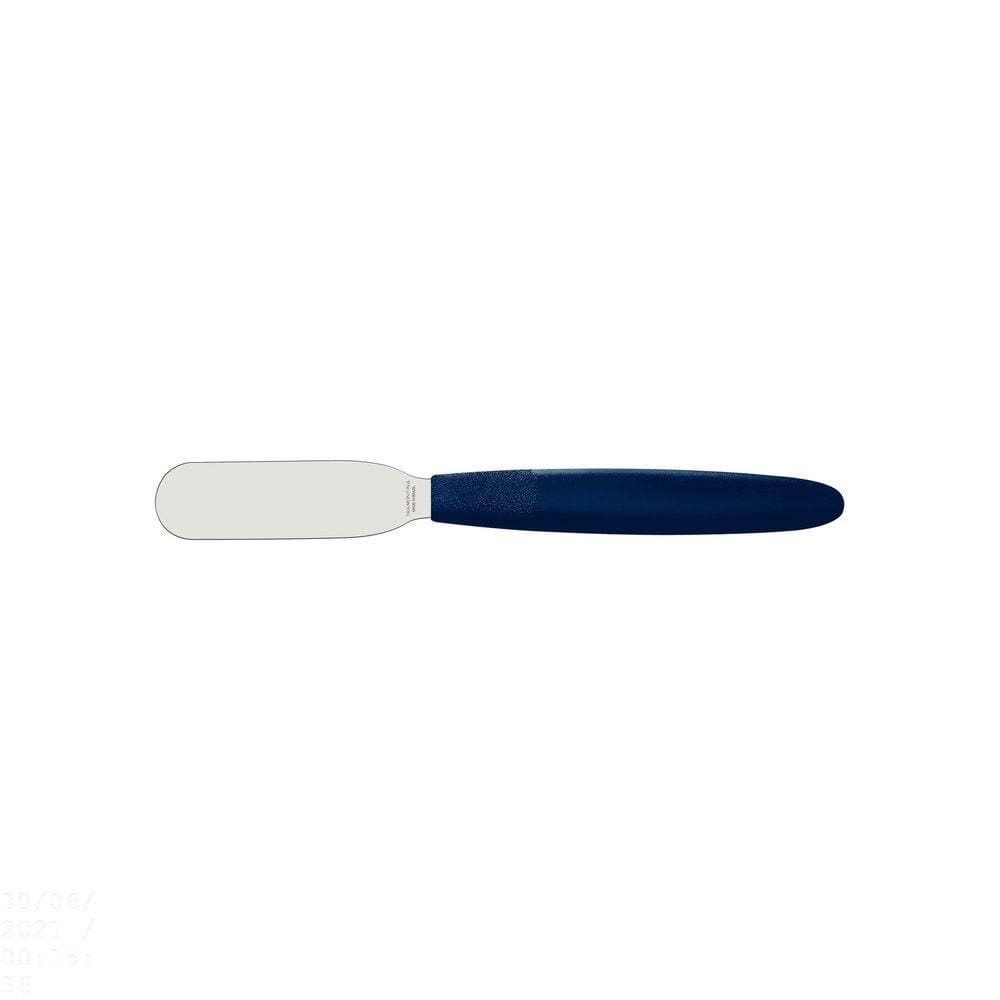 Espátula para Manteiga Tramontina Ipanema com Lâmina em Aço Inox e Cabo de Polipropileno Azul 2" Tramontina