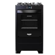 Fogão 4 Bocas Preto com Mesa de Vidro e Timer Digital Dako Supreme Black Glass Bivolt