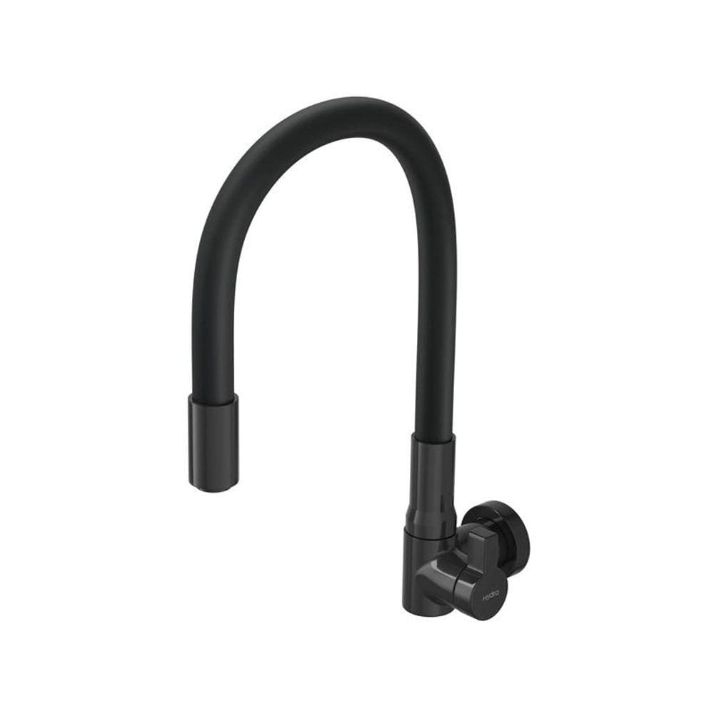Torneira Hydra HydraMotion Flexível de Parede Preta
