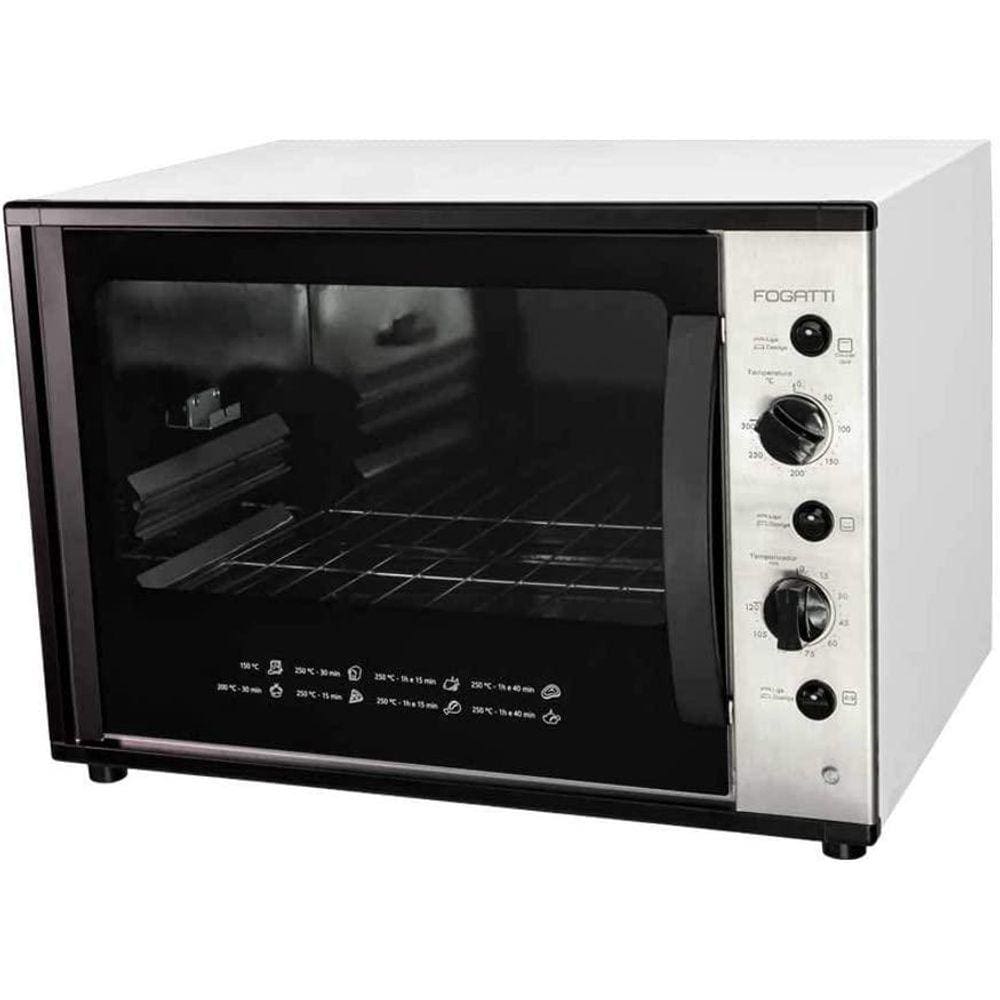 Forno Elétrico 60L Branco Com Espeto Giratório 127V Fogatti