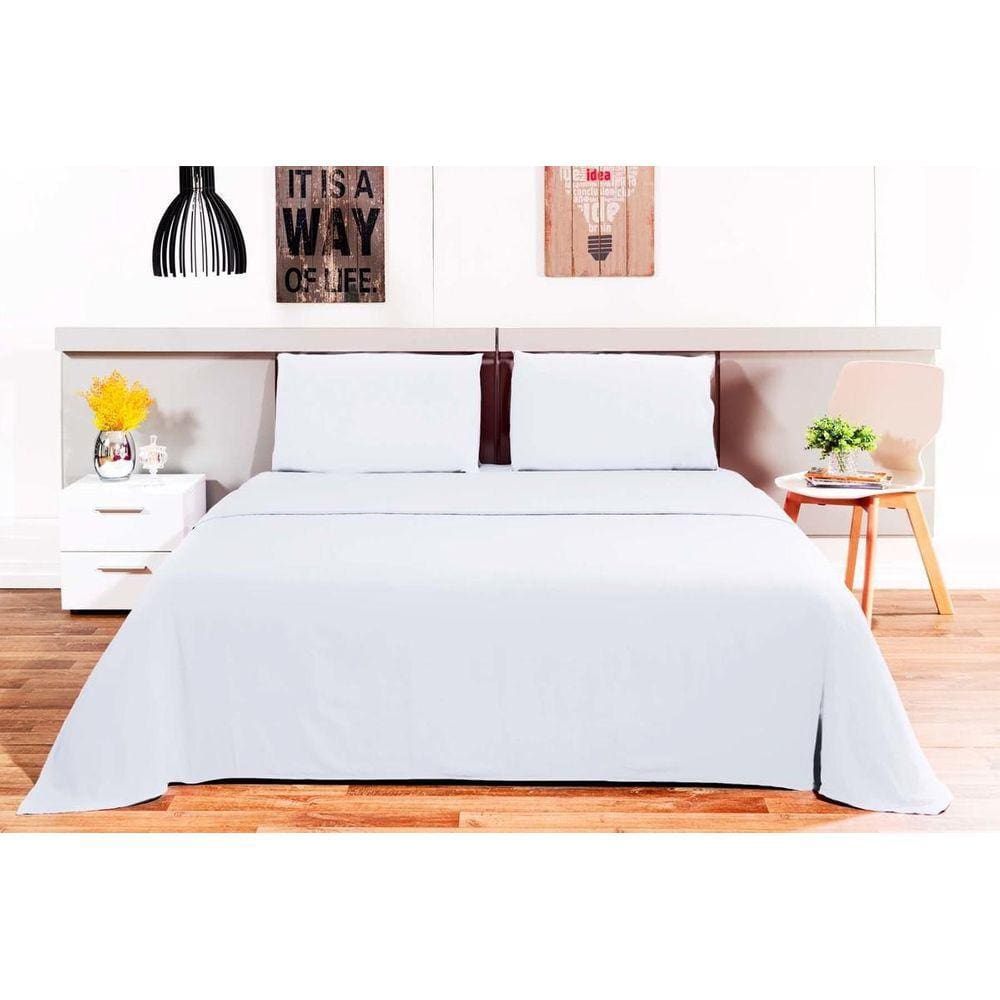 Jogo De Cama Loft Queen Branco 240X260