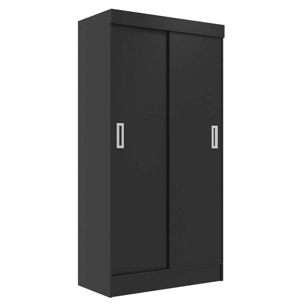 guarda-roupa solteiro berlim 2 pt preto