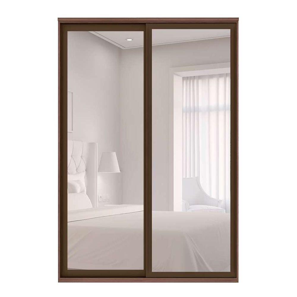 guarda-roupa casal com espelho londres ii 2 pt 3 gv marrom