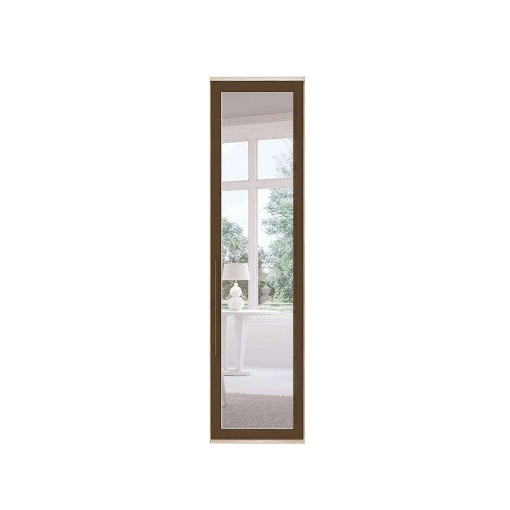 guarda-roupa modulado com espelho elite 1 pt vanilla