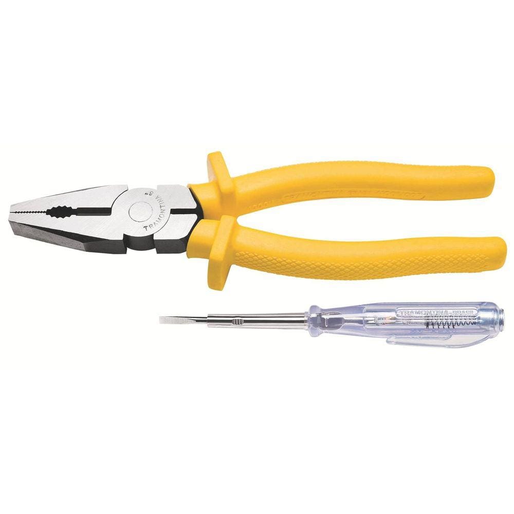 Kit alicate 8” 1.000V e ch. teste 1/8x3” Tramontina