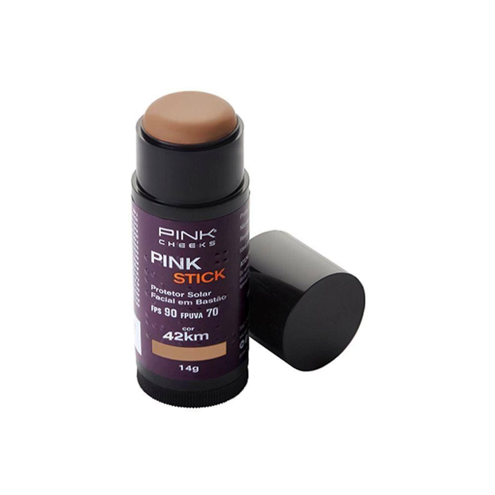 Protetor Solar com Cor FPS90 FPUVA70 Pink Stick 42Km Rio Pink Cheeks 14g
