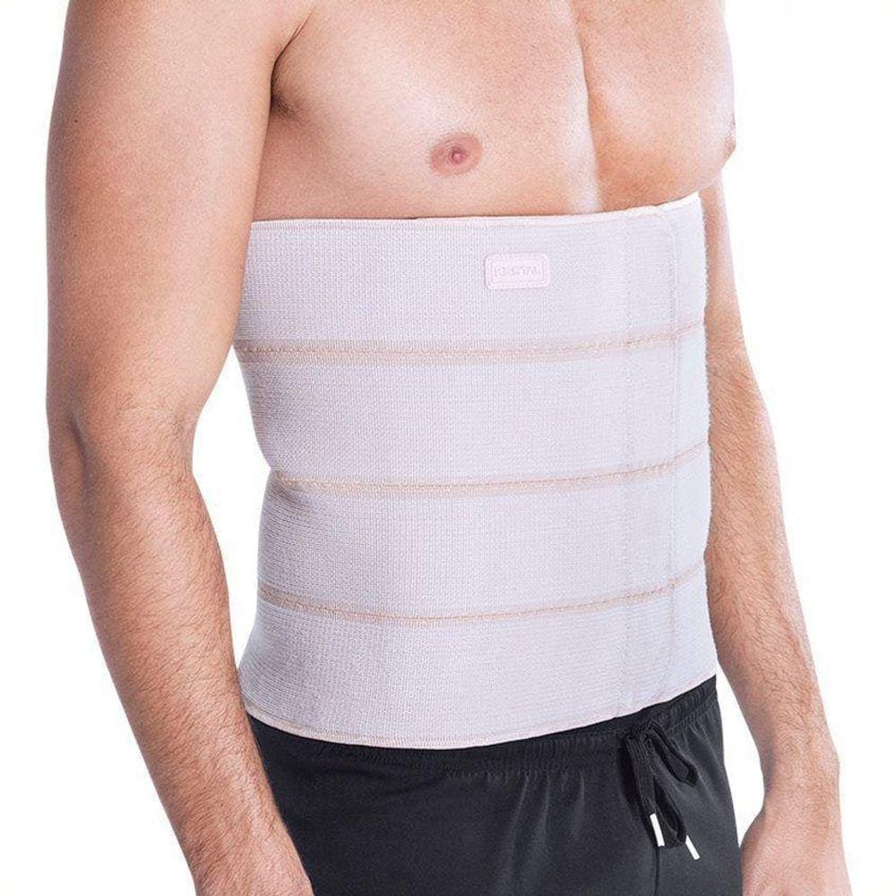 Faixa Abdominal 4 Gomos Elástica Bege Tamanho:M