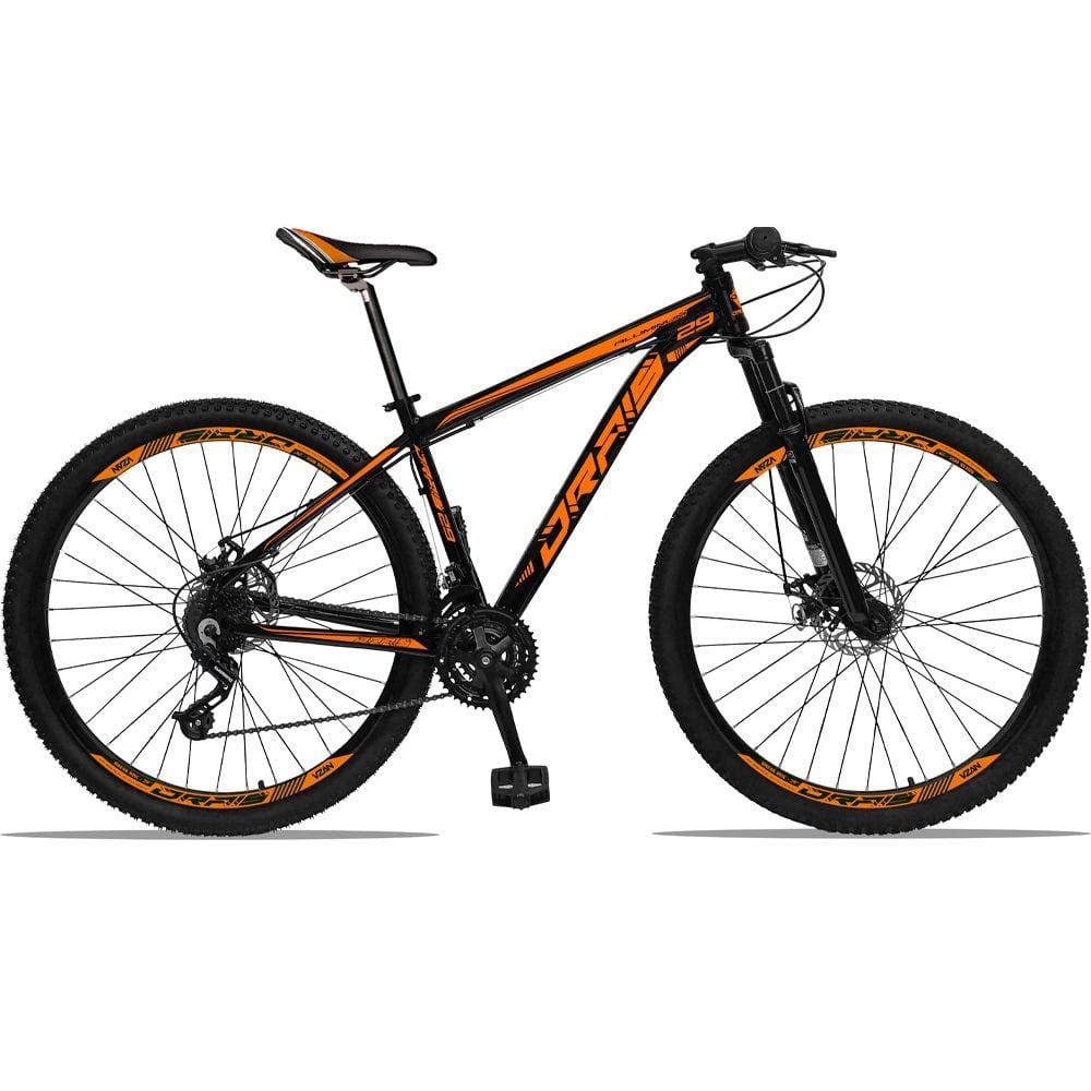 Bicicleta Aro 29 Drais 21V Câmbios e Trocador Shimano Freio a Disco MTB