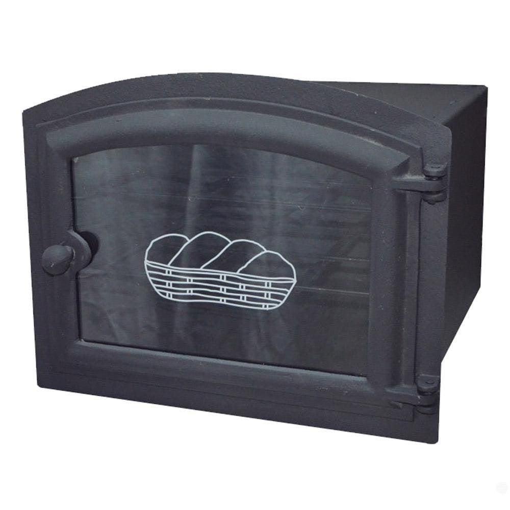 Forno Para Fogão A Lenha N9 Chapa 90 Frente De Vidro Dragão