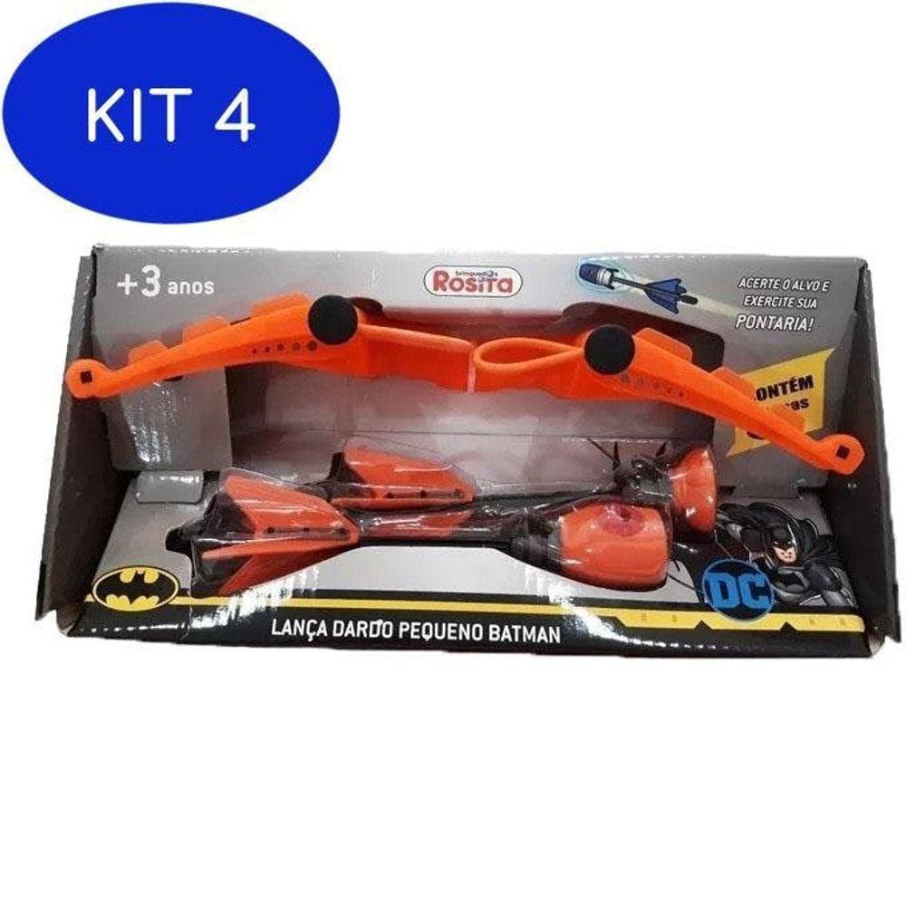 Kit 4 Lança Dardo Batman Pequeno | Extra