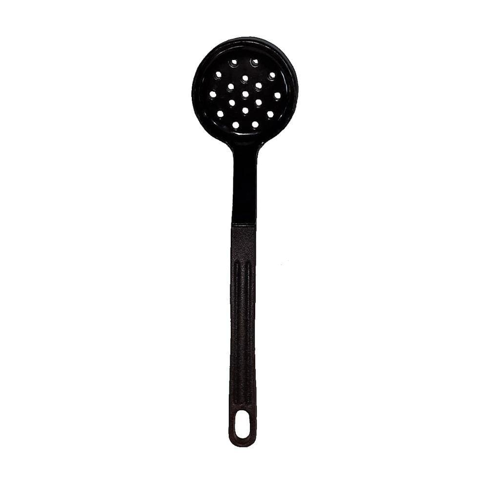 Escumadeira Talher em Nylon Cozinha Utensílio Preto 28cm