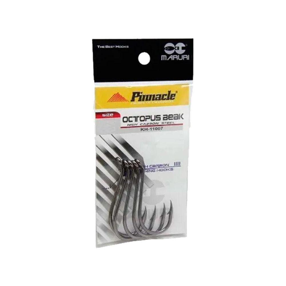 Anzol de Pesca Maruri Pinnacle Octopus Beak Aço Carbono N° 7/0 - 5 peças