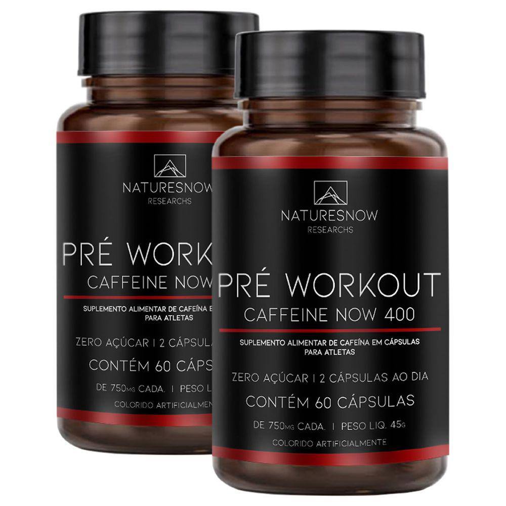 Kit 2X Termogenico Cafeinne 60 CáPsulas - Natures Now