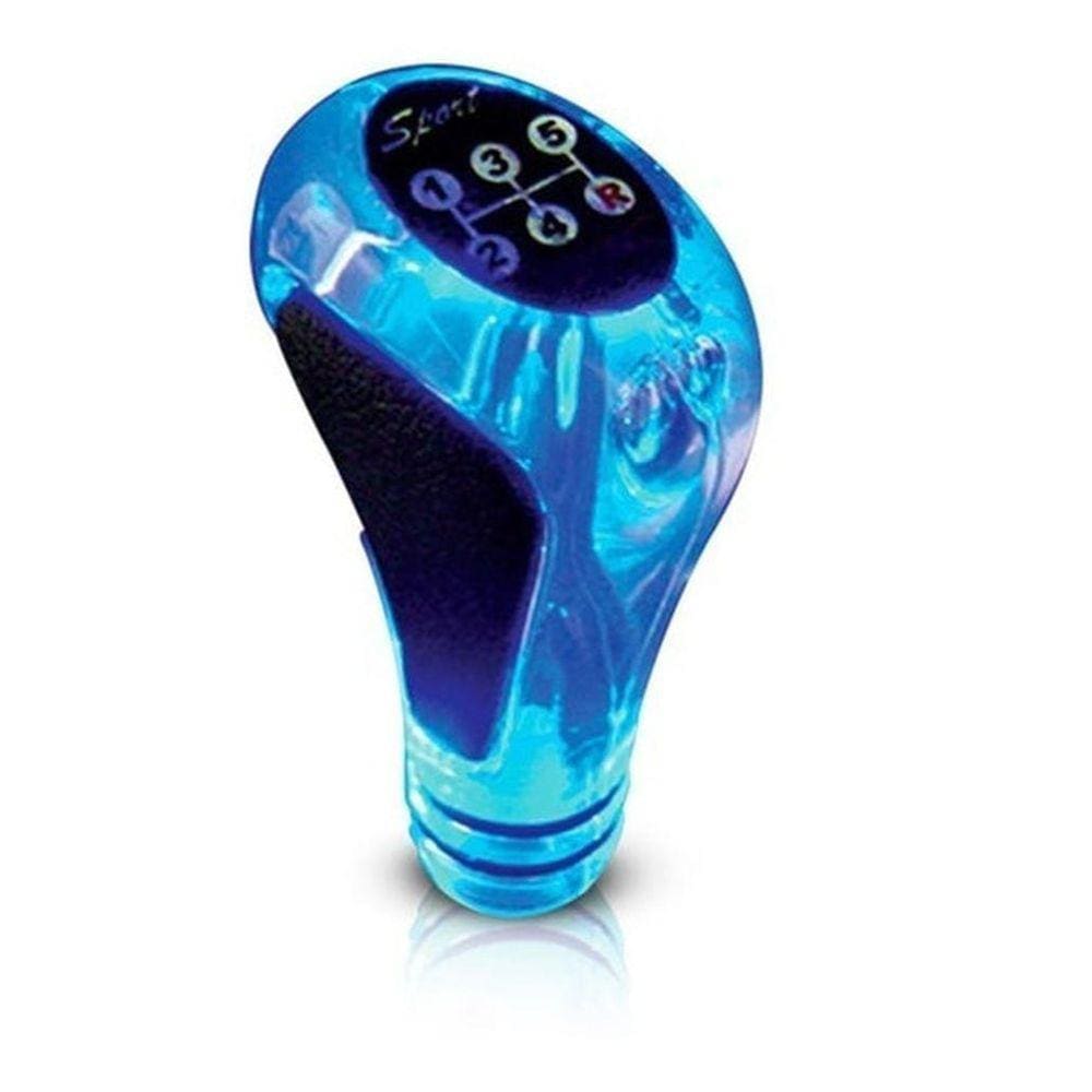 Bola Manopla De Cambio Led Azul 5 Marchas Ré Para Trás