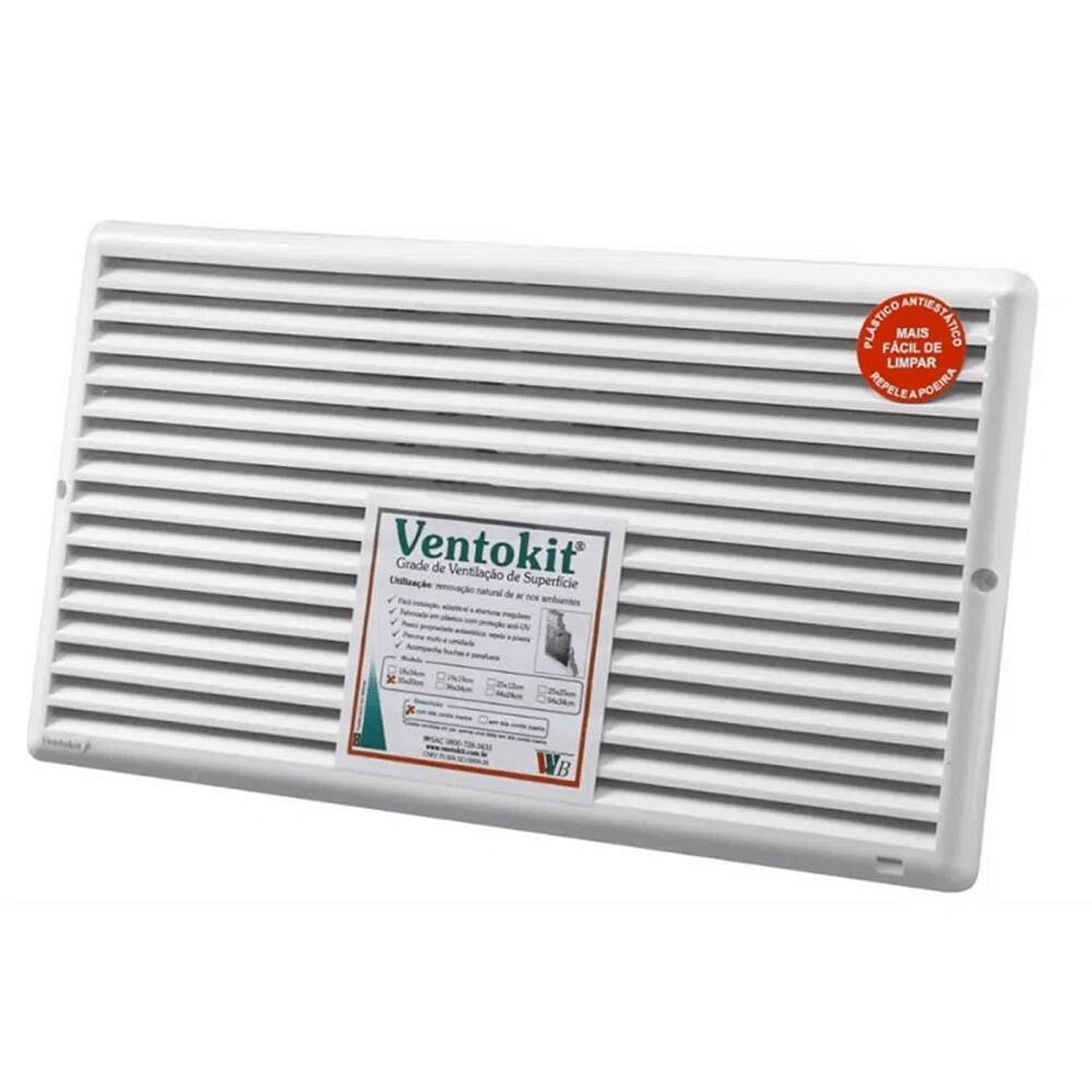 Grade De Ventilação De Superfície 35x20 Sem Tela Anti-inseto