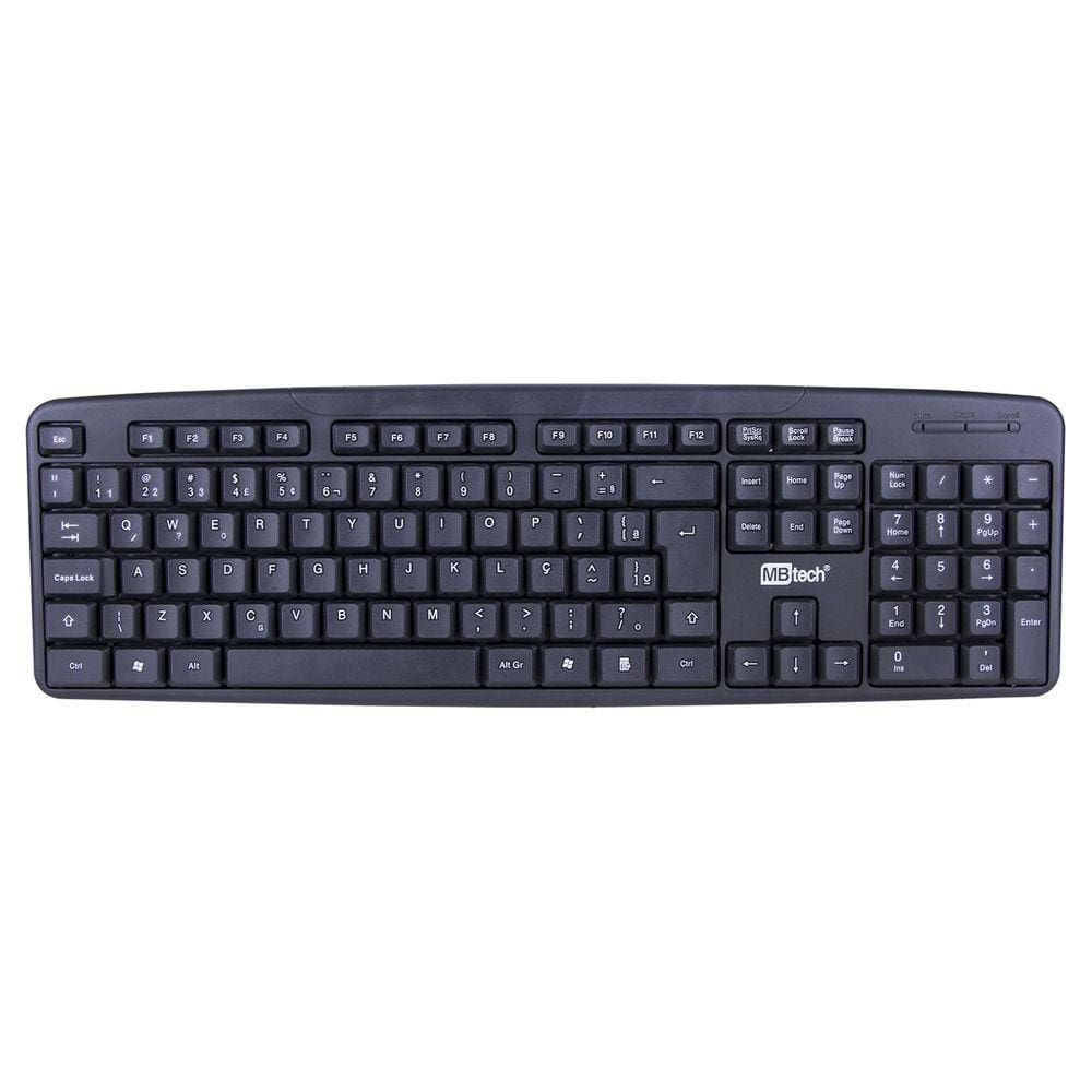 Teclado Standard K7 Padrão USB Preto MBTech MB4425