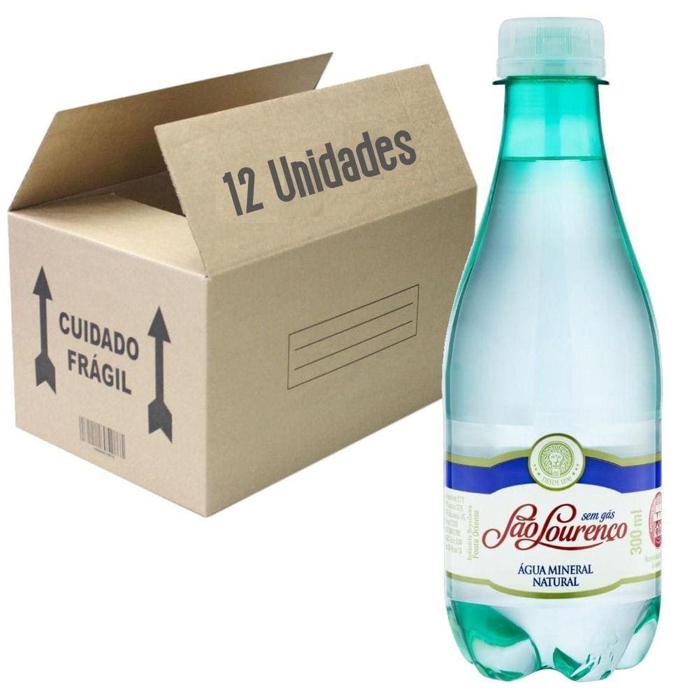 Água Mineral S/ Gás Pet São Lourenço 300Ml (12 Unidades)