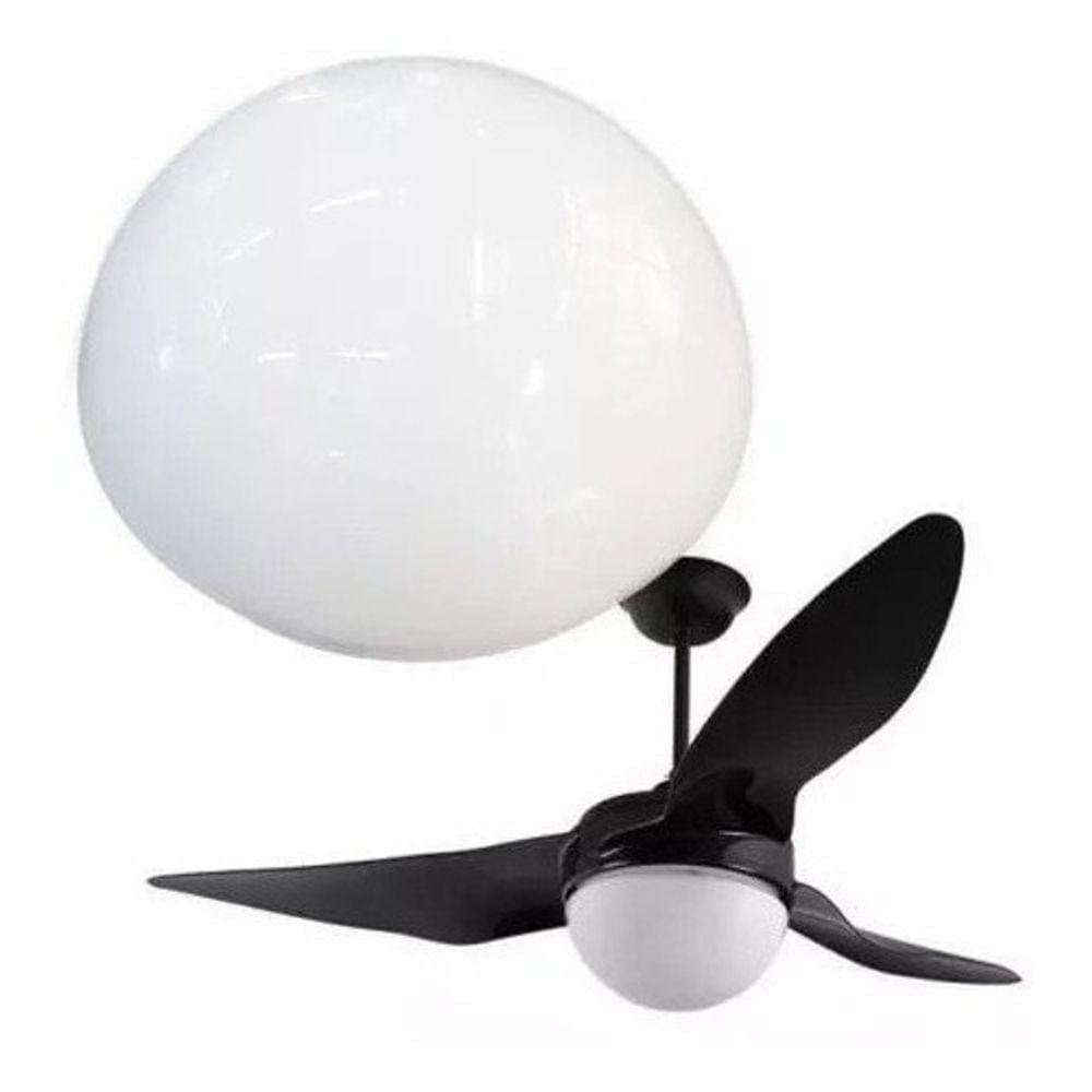 Globo Lustre Vidro Ventilador Teto Aliseu Terral