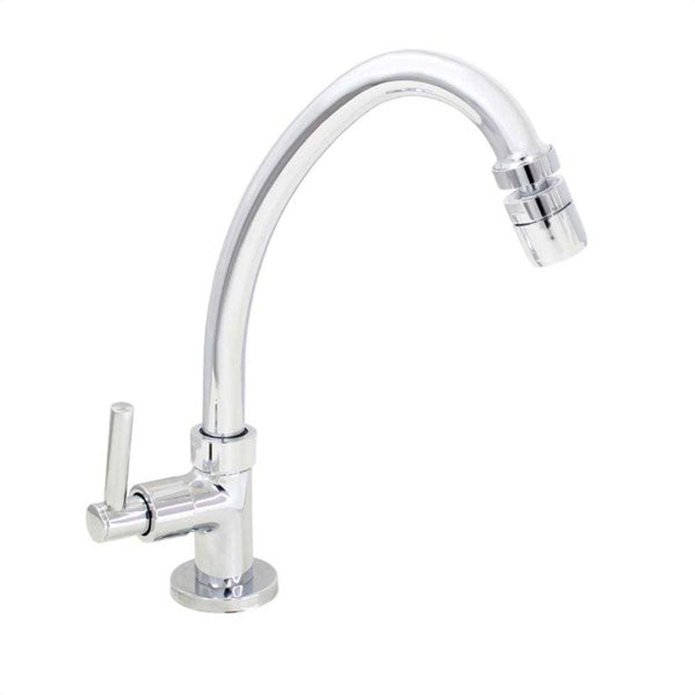 Torneira Cozinha Mesa Cromada C62 Com Arejador Articulado