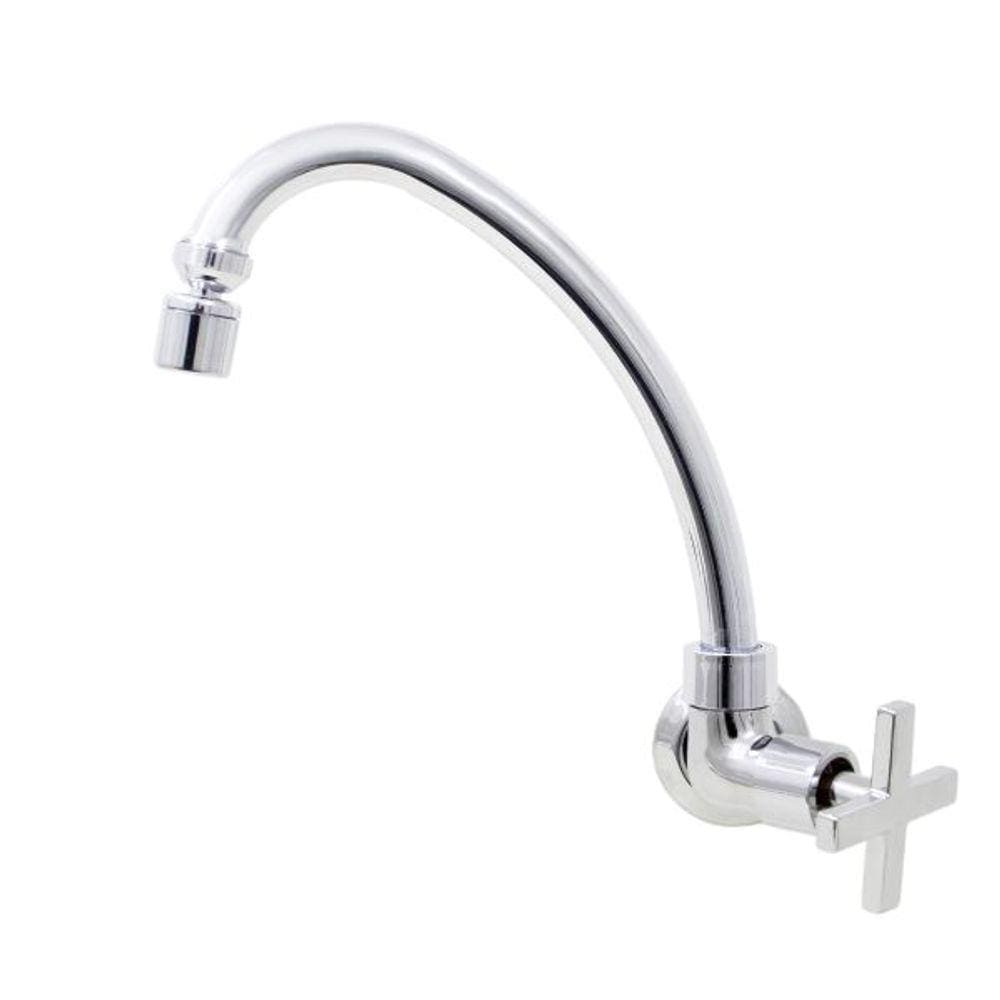 Torneira Cozinha De Parede Cromada C29 Arejador Articulado
