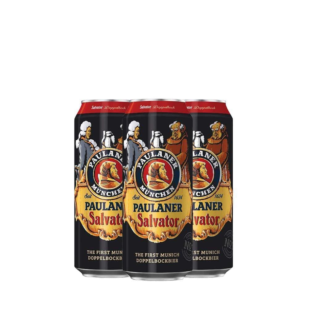 Pack 3 Cervejas Alemã Paulaner Salvator Lata 500ml