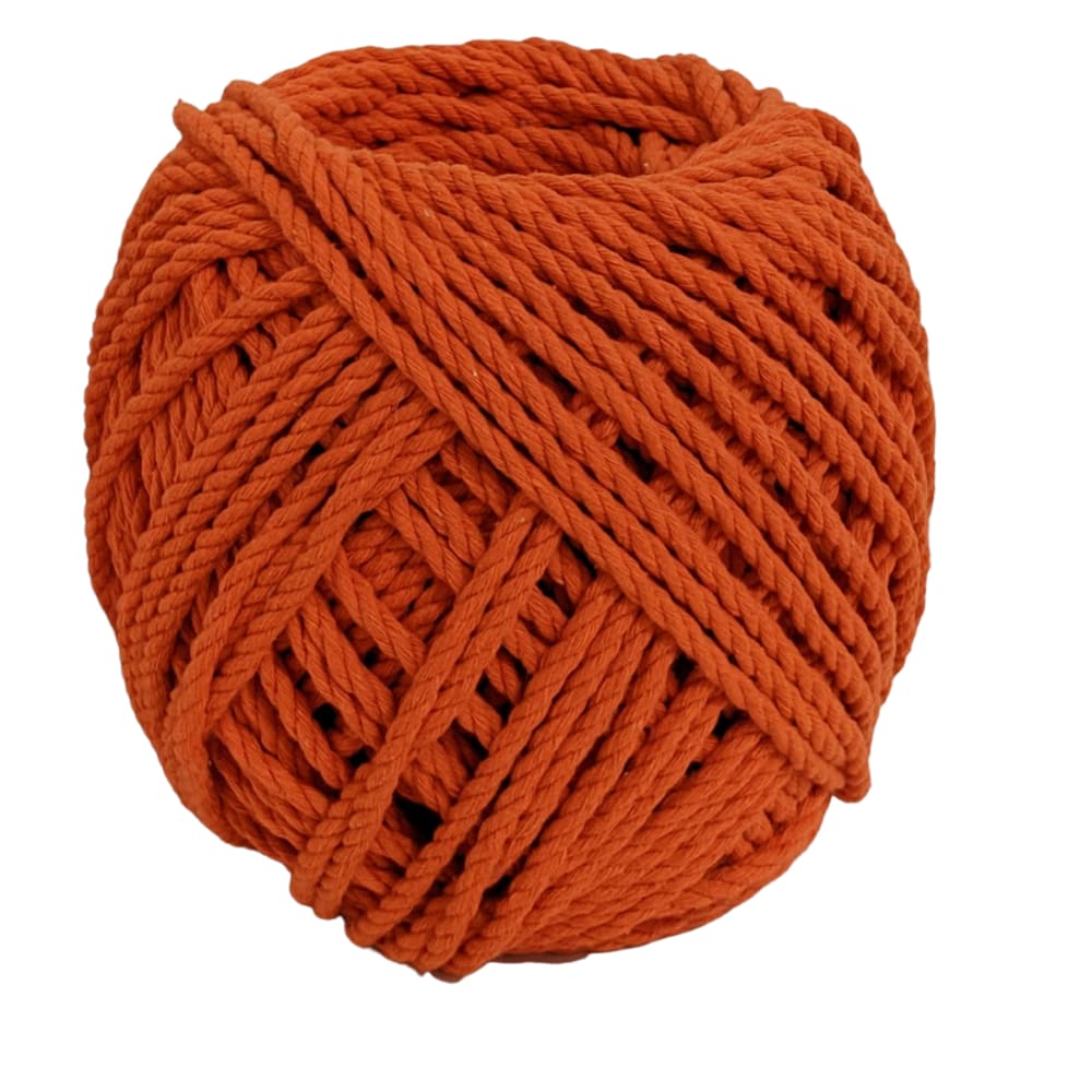 Cordão de Algodão Torcido São Francisco Laranja 120 metros