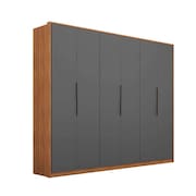 guarda-roupa casal atrice 6 pt 6 gv amendola e grafito