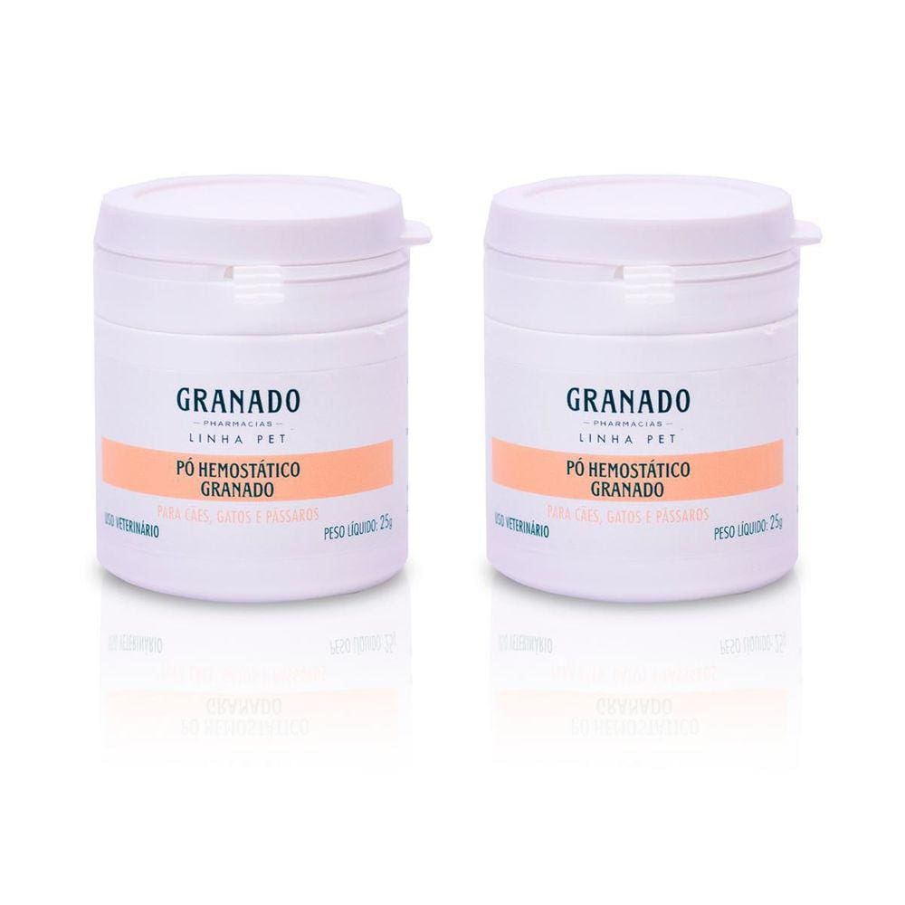 Kit 2 Estanca Sangue Pó Hemostático 25G Granado