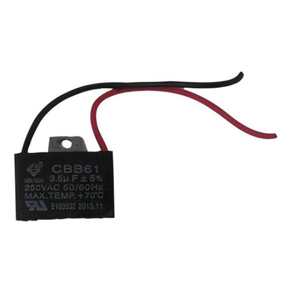 Capacitor Quadrado P/ Ventilador 2 Fios 3,5uf 50/60hz 250vac