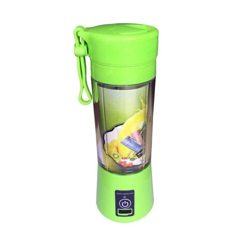 Mini Liquidificador Portátil Mixer Shake Recarregável Verde