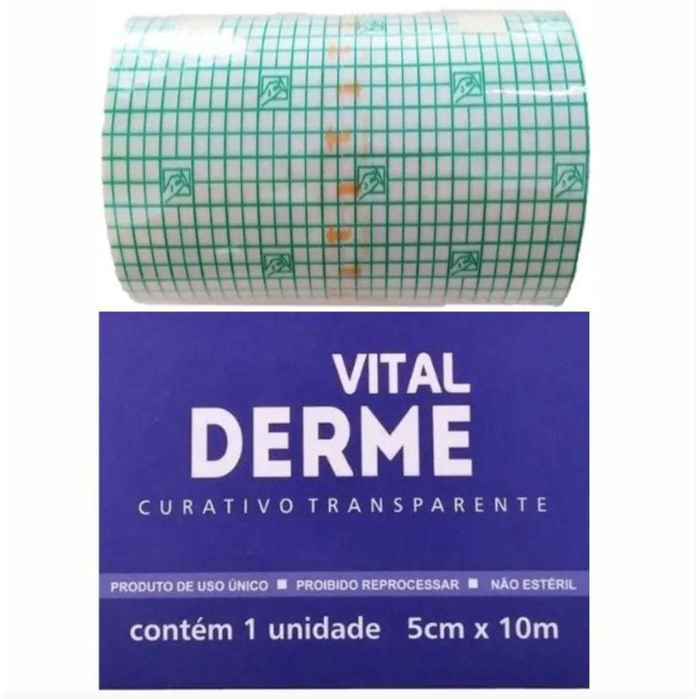 Curativo Filme Adesivo Transparente 05Cmx10M - Vitalderme