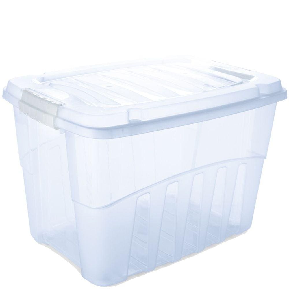 Caixa organizadora alta com tampa Gran Box 19 litros Plasutil ref. 2890
