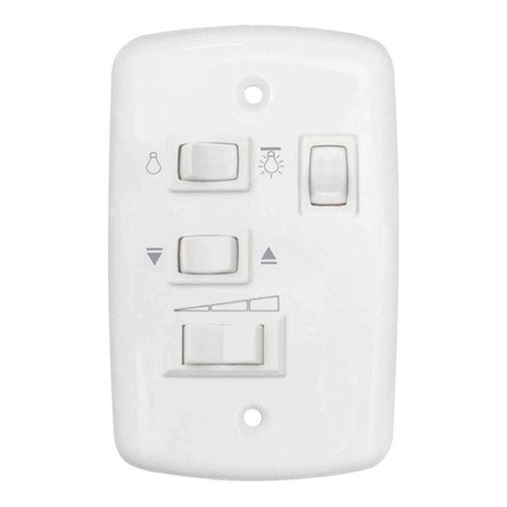 Controle Ventilador De Teto 4x2 C/ Capacitor 127v 2 Interrup