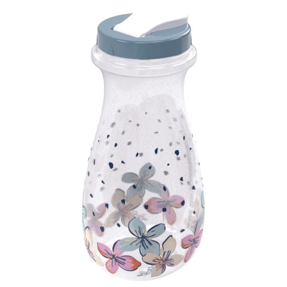 Garrafa de Água e Suco Paris decorada 1,9 litros azul Plasutil ref.6434