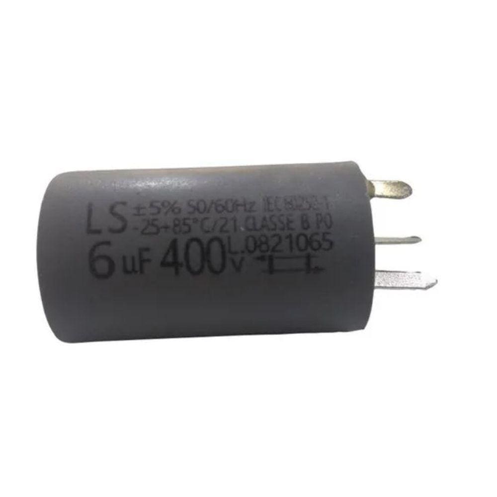 Capacitor P/ Ventilador 3 Pinos 6uf 50/60hz 400v Loren Sid