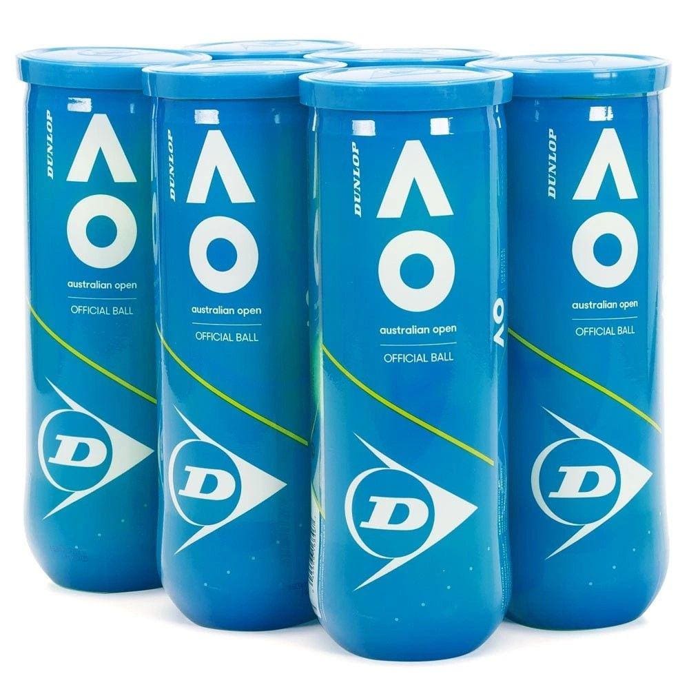 Bola De Tênis Dunlop Australian Open Pack Com 06 Tubos
