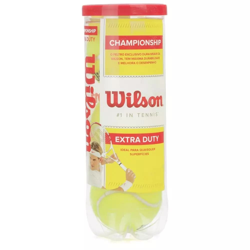 Bola de Tênis Wilson Championship Tubo Com 03 Bolas