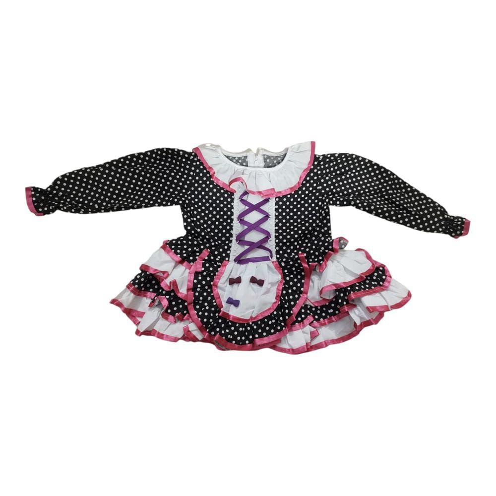 Vestido Junino Luxo Bebe Fantasia De Festa Junina Bebê Menina São João Caipira Caipirinha