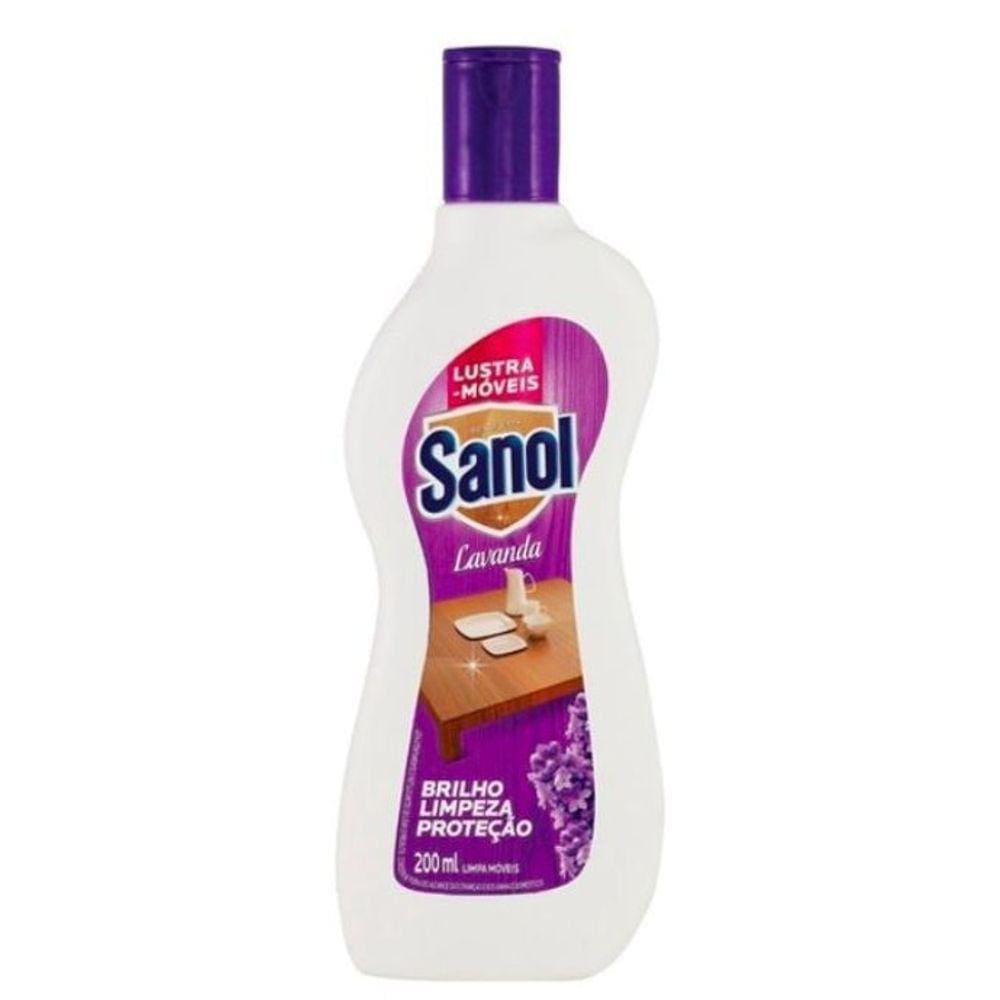 Lustra Moveis Lavanda Sanol 200Ml