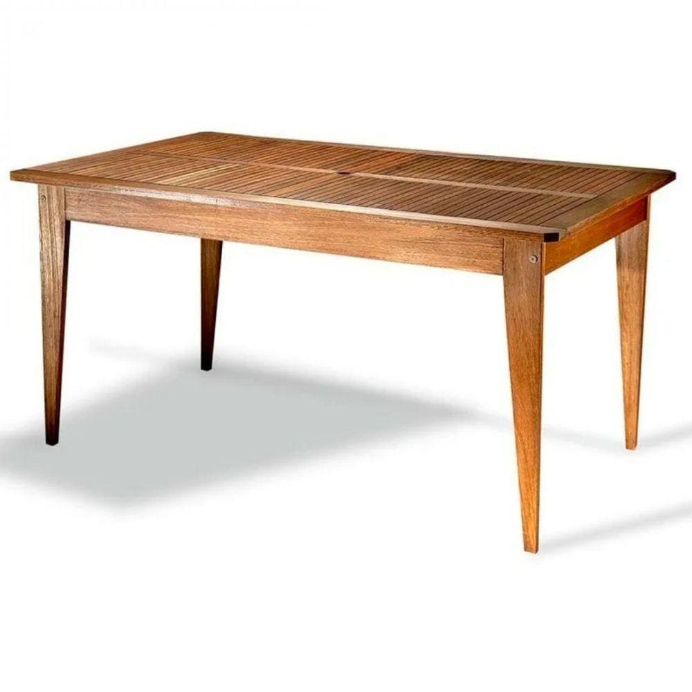 Mesa para Jardim Madeira Maciça Retangular West Cedro Rosa Madeira