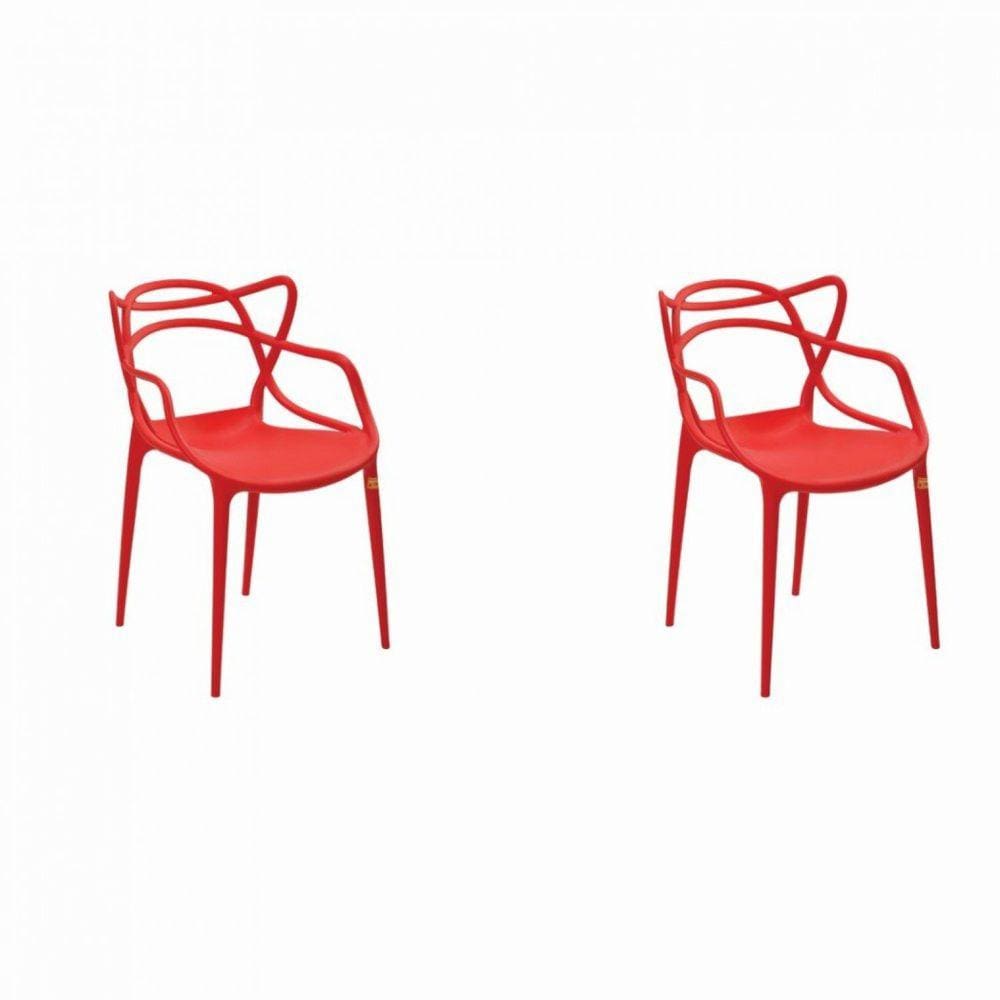 Conjunto 2 Cadeiras Allegra Rivatti Vermelho