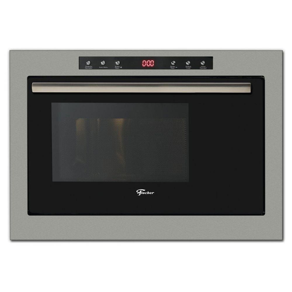 Forno Micro-Ondas De Embutir Fischer Infinity 25L Inox Com Dourador