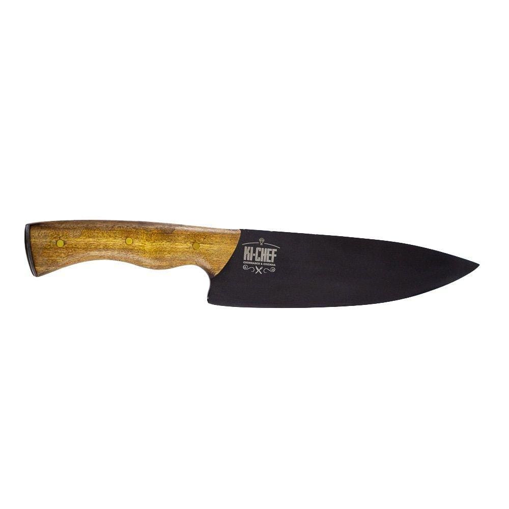 Faca do Chef Lâmina 8” Aço Carbono 1070 Fosfatizada