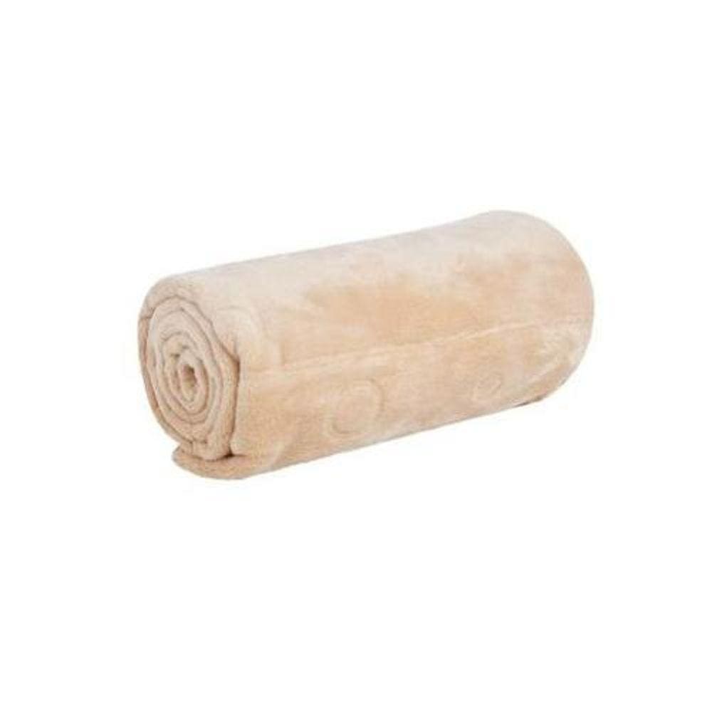 Cobertor Bebê Relevo Touch Texture Jolitex Bege