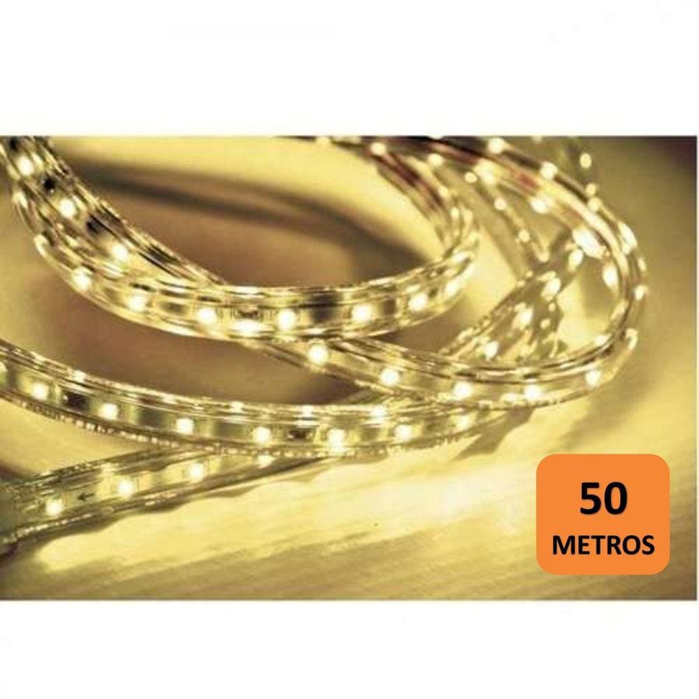 Fita LED 5W 60 LEDs caixa com 50 metros 127V IP67 Taschibra 3000K - caixa com 50 m - 3000K