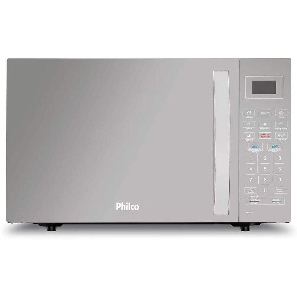 Micro-Ondas Philco 26 Litros Branco Espelhado Pmo26Eb