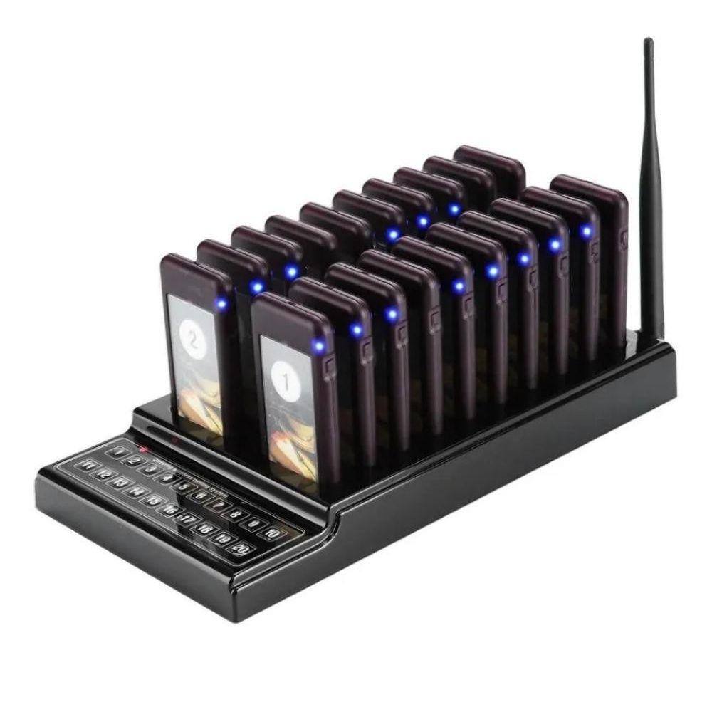 Chamador Wireless Sem Filas Restaurantes Bares C/ 20 Pager`S